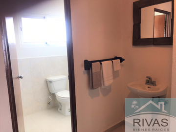 VENTA DEPARTAMENTO AMUEBLADO BAHIA AZUL CANCUN 3 NIVELES 3 HAB JACUZZI SEGURIDAD