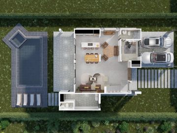 SE VENDE CASA CAMPESTRE, ANDALUCIA VALLE, PROYECTO SOBRE PLANO