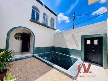 “CASA MARIPOSA” COMPLETAMENTE REMODELADA EN EL CENTRO DE MERIDA