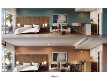 Condominio con alberca privada, terraza panoramica, casa club 4 albercas, area para niños, Pet zone, gimnasio, casa club, restaurante, terraza bar, co