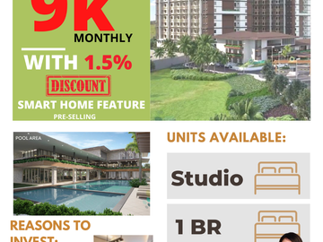 1BEDROOM UNIT AT SIERRA VALLEY GARDEN CAINTA RIZAL NO DP MONTHLY AS LOW AS 16k/MONTHLY