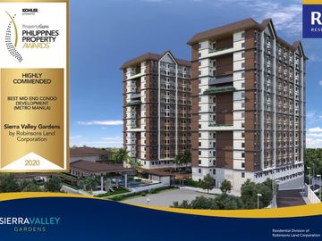 1BEDROOM UNIT AT SIERRA VALLEY GARDEN CAINTA RIZAL NO DP MONTHLY AS LOW AS 16k/MONTHLY