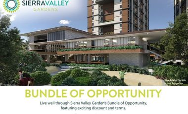 1BEDROOM UNIT AT SIERRA VALLEY GARDEN CAINTA RIZAL NO DP MONTHLY AS LOW AS 16k/MONTHLY with 10years to pay promo NO DP NO Interest