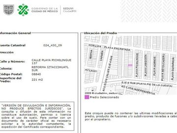 Venta De Casa En Reforma Iztaccihuatl, Iztacalco, CDMX