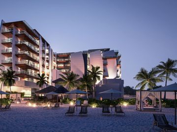 Penthouse con alberca y rooftop, frente al mar, pre-venta Playa del Carmen.
