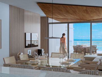 Penthouse con alberca y rooftop, frente al mar, pre-venta Playa del Carmen.