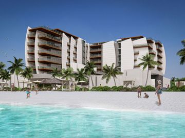 Penthouse con alberca y rooftop, frente al mar, pre-venta Playa del Carmen.