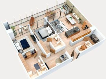 Condo con terraza, cuarto de lavado, Gimnasio, Alberca, pre-construccion Zibata, Queretaro.