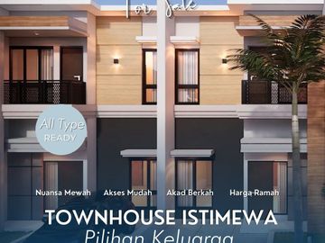 Rumah Mtr BSD Serpong, Baru 2 LANTAI, Mewah Harga Murah, Townhouse Syariah di Tangerang, Jual Dijual