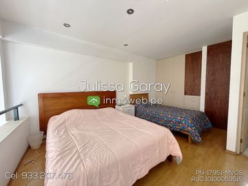 VENTA DUPLEX DE SOLTER@ O PAREJA EN 4TO PISO 2 DORM + MINIDEPA INDEPENDIENTE + ESTACIONAMIENTO + DEPOSITO EN SAN BORJA