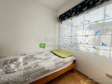 VENTA DUPLEX DE SOLTER@ O PAREJA EN 4TO PISO 2 DORM + MINIDEPA INDEPENDIENTE + ESTACIONAMIENTO + DEPOSITO EN SAN BORJA