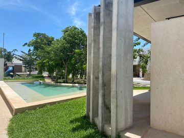 Hermosa casa en venta de un piso con alberca ubicada al norte de Mérida