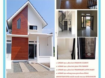 Rumah BCS Dekat Stasiun Cilebut, Baru MEZZANINE Harga Murah Mewah, Syariah di Kota Bogor Jual Dijual