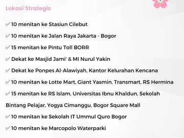 Rumah BCS Dekat Stasiun Cilebut, Baru MEZZANINE Harga Murah Mewah, Syariah di Kota Bogor Jual Dijual