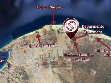 Penthouse con vista al mar, Jardin, campo de golf, Terraza y alberca, Pacific Ocean, Cabo San Lucas.