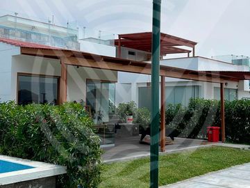 CASI DE ESTRENO!!! CASA AMOBLADA EN CONDOMINIO DE CHOCALLA KM 92.5 (CAMPO Y PLAYA)