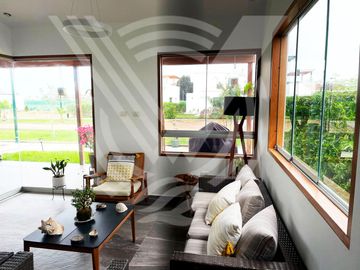 CASI DE ESTRENO!!! CASA AMOBLADA EN CONDOMINIO DE CHOCALLA KM 92.5 (CAMPO Y PLAYA)