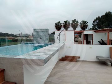 CASI DE ESTRENO!!! CASA AMOBLADA EN CONDOMINIO DE CHOCALLA KM 92.5 (CAMPO Y PLAYA)