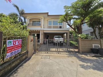 ขายถูก!!! ลดราคาพิเศษ  บ้านเดี่ยว 2 ชั้น หมู่บ้าน ภัสสร เพรสทีจ รังสิต-คลอง 2 บ้านสวย หลังมุม พื้นที่กว้าง 56.83 ตร.ว. 3 ห้องนอน 2 ห้องน้ำ ใกล้จุดขึ้น
