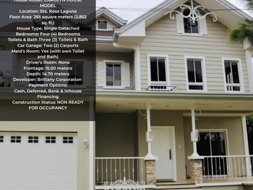 CAROLYN - READY FOR OCCUPANCY HOUSE AT GEORGIA CLUB STA. ROSA LAGUNA (BLOCK 1, LOT 40)