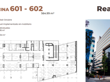 Oficinas Implementadas en La Torre Camino Real, San Isidro - 154 m²