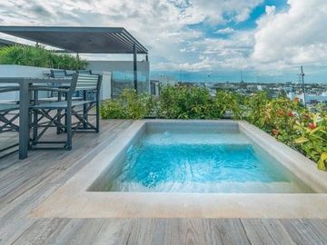 Townhome en Renta de Largo Plazo en Playa del Carmen Centro | 2 Recámaras | Acceso Independiente