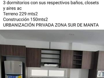 Casa en Venta A ESTRENAR Zona Sur, Urbanizacion Manta Beach, San Mateo, Manta, Ecuador