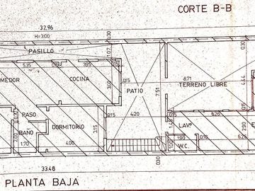 Casa interna de 3 amb. con patio y terraza
