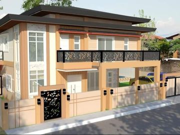 For Construction Semi-Furnished 5 Bedroom 2 Storey Single Detached House Swimming Pool with for Sale in Corona del Mar, Talisay, Cebu