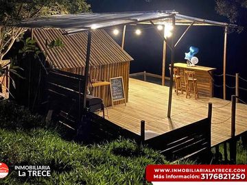 Se vende Finca con 2 glamping, casa en bareque en la parte alta de Media canoa vereda el Delirio YOTOCO - VALLE.