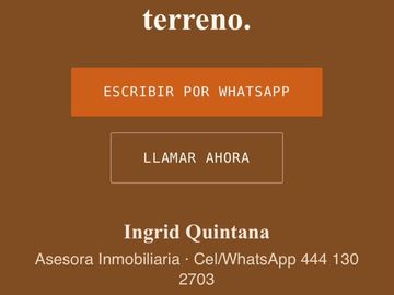 VENTA DE TERRENO ADELANTE DE SANTA MARIA DEL RIO