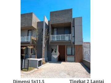 Rumah Central Park MERR 3 Modern Baru Mewah Free Biaya2 DP 0% Dekat Raya MERR Rungkut Pondok Tjandra