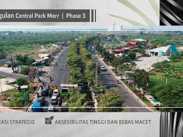 Rumah Central Park MERR 3 Modern Baru Mewah Free Biaya2 DP 0% Dekat Raya MERR Rungkut Pondok Tjandra