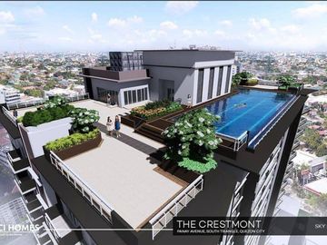 15% DP Promo! The Crestmont 1 Bedroom 33sqm Condo Unit For Sale in Quezon City Metro Manila