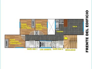 VENDO DPTO 80m2 03 DORM - PISO 2 -  PROLIMA CERCA A TRILCE LOS OLIVOS