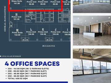 FOR SALE/LEASE | 4 Office Space at Glaston Tower Ortigas City