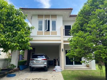 2-storey detached house for sale, corner house, area 144 sq m., Ratchaphruek Village. Ramkhamhaeng -Suwinthawong