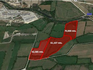 TERRENO EN VENTA EN APODACA, NUEVO LEON, ZONA SANTA ROSA, INVERSIONISTAS, 42585 M2, MUY CERCA VALLE LA RIOJA