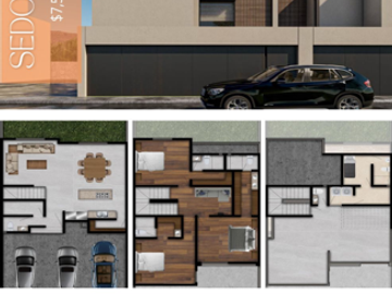 Gran Oportunidad de inversión, casa en Casa en Sierra Vista Lomas 4ta, 3 recamaras y 3.5 baños.