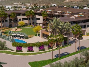Penthouse con jacuzzi en rooftop, area bbq, en venta Puerto Los Cabos.