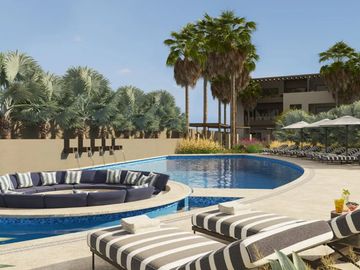 Penthouse con jacuzzi en rooftop, area bbq, en venta Puerto Los Cabos.