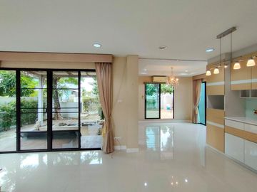 Modern style house for sale with fish pond in a secured Mooban, San Kamphaeng, Chiang Mai