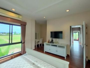 Modern style house for sale with fish pond in a secured Mooban, San Kamphaeng, Chiang Mai
