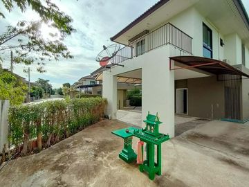 Modern style house for sale with fish pond in a secured Mooban, San Kamphaeng, Chiang Mai