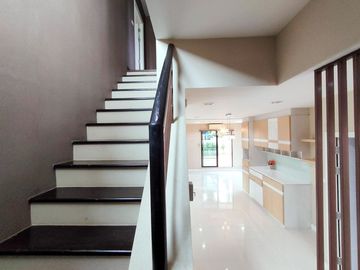 Modern style house for sale with fish pond in a secured Mooban, San Kamphaeng, Chiang Mai