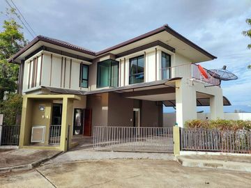 Modern style house for sale with fish pond in a secured Mooban, San Kamphaeng, Chiang Mai