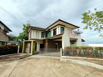 Modern style house for sale with fish pond in a secured Mooban, San Kamphaeng, Chiang Mai
