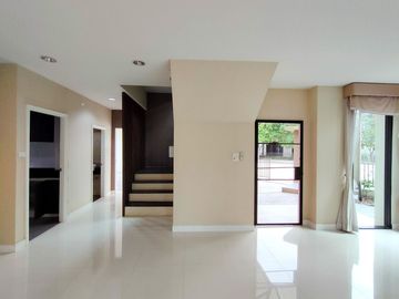Modern style house for sale with fish pond in a secured Mooban, San Kamphaeng, Chiang Mai