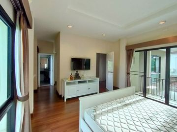 Modern style house for sale with fish pond in a secured Mooban, San Kamphaeng, Chiang Mai