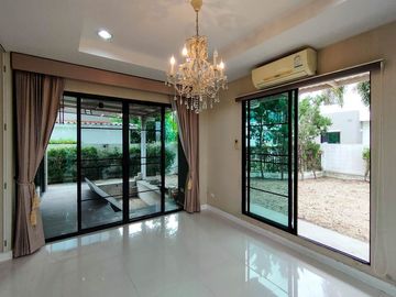 Modern style house for sale with fish pond in a secured Mooban, San Kamphaeng, Chiang Mai